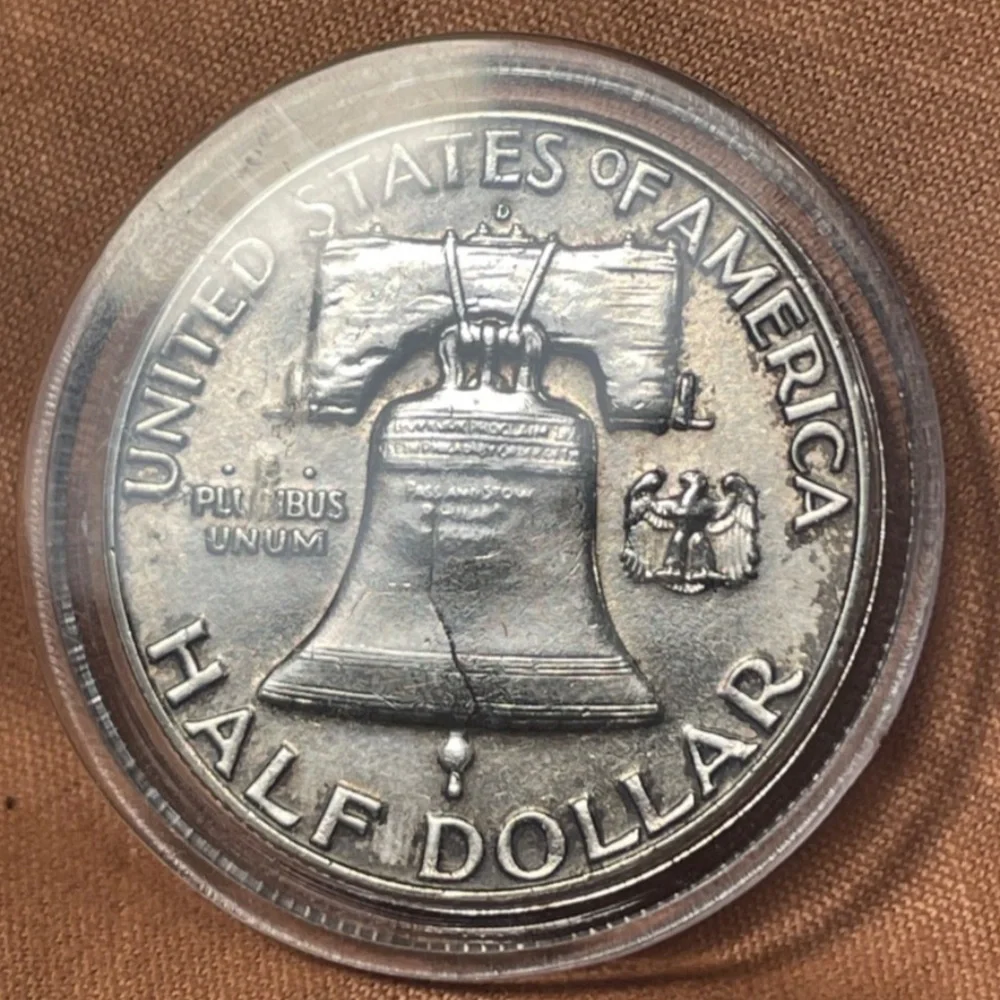 1963 Franklin P Sue Half Dollar - AU - 90% Silver  # 205791464039 - Picture 2 of 5